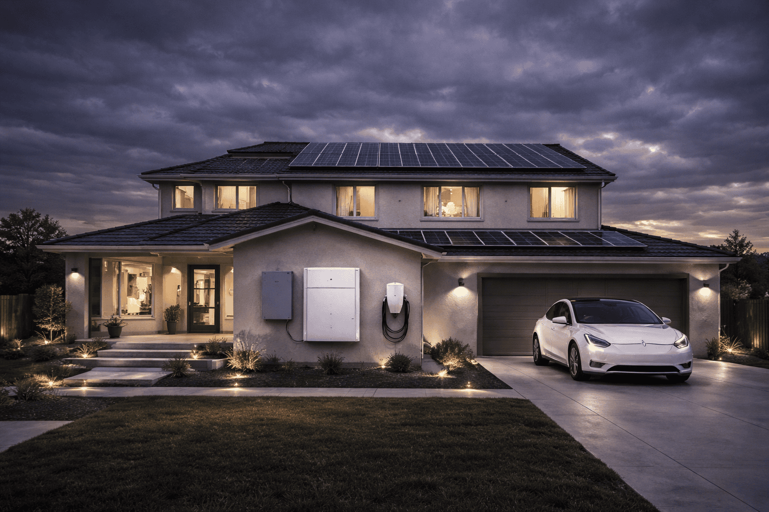 Solar home lit
